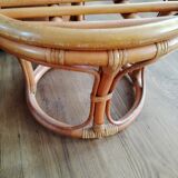 Pair of rattan stools