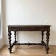 Antique Louis XIII style desk in solid wood