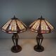 Set de 2 lampes Tiffany