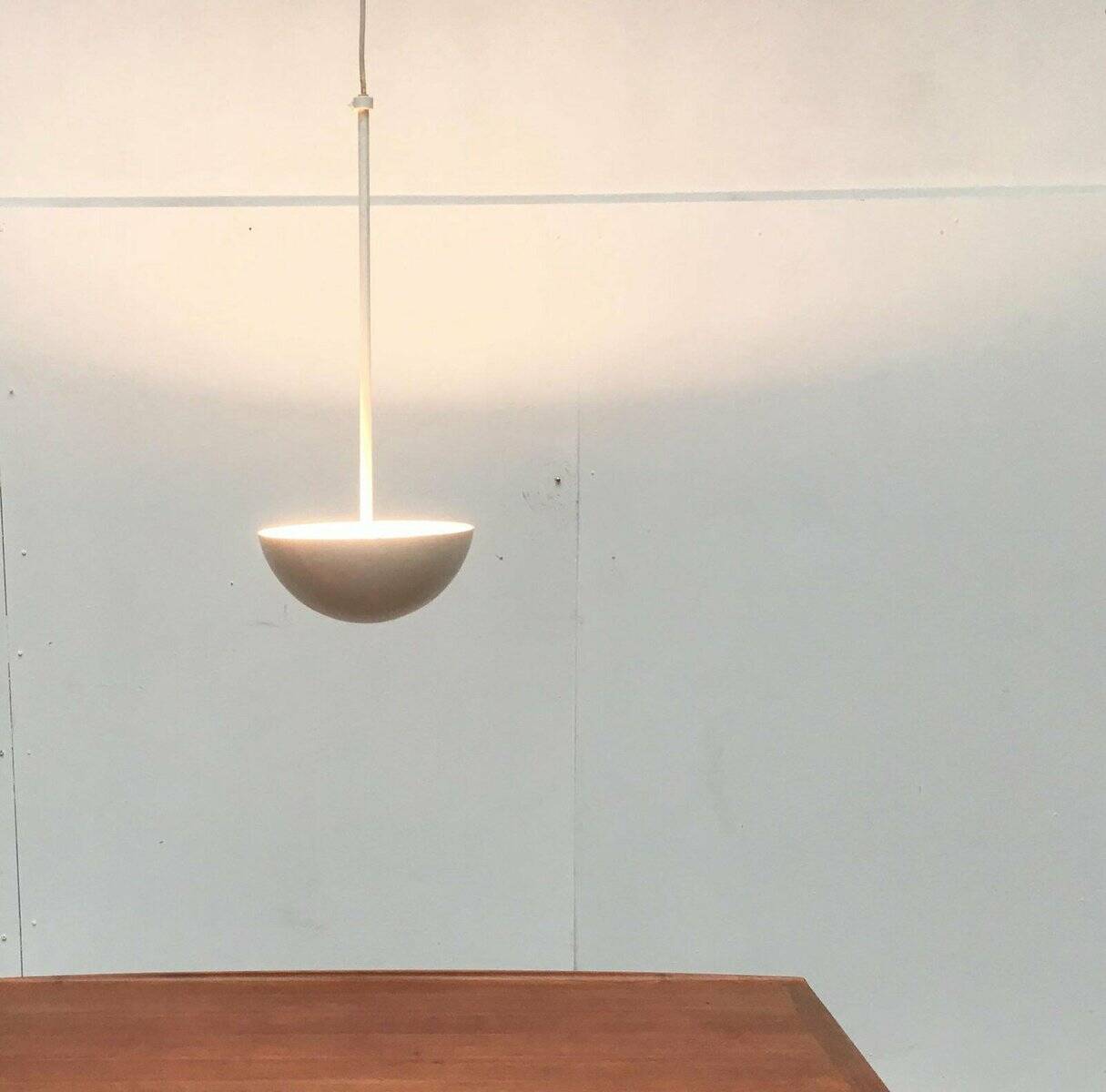 Mid-century modern style fiberglass pendant light, 1960s, set of 2.
