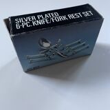 Vintage silver-plated dachshund knife rest