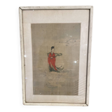 Aquarelle chinoise du 19ème siècle
