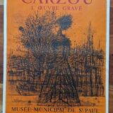 Jean Carzou (1907-2000) - Exhibition poster from 1965 - Imprimerie Mourlot - Dedicated by Carzou