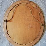 Oval gold frame art deco