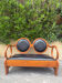 original Hungarian Art Deco bench in walnut by Lajos Kozma