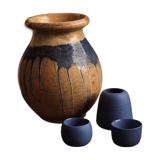 Vase grès émaillé