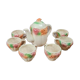 Adorable little vintage tea set in coloured earthenware.