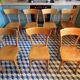 Set 7 chaises de bistrot vintage