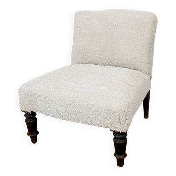 Looped fabric armchair