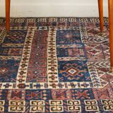 Tapis ancien noué main numéroté