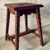 Mid-Century XX Oak Stool or Side Table