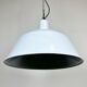Industrial White Enamel Pendant Lamp from EMAX, 1960s