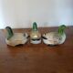 3 earthenware candy jars