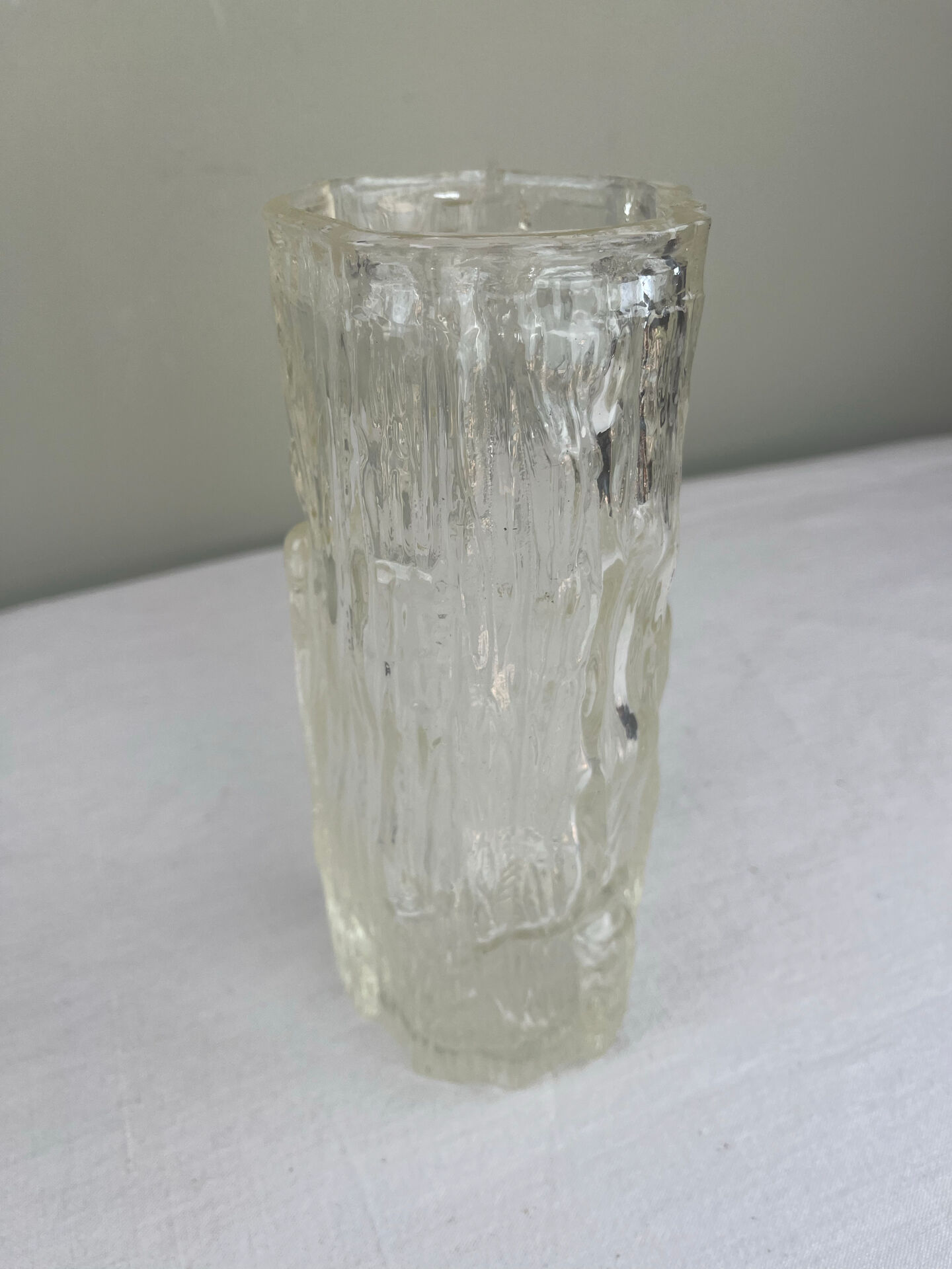 "Glass cascade vase"