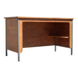 Wood and metal desk and formica top, 50