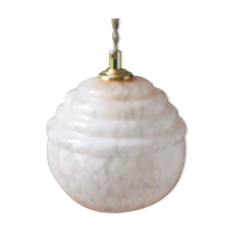 Baladeuse verre de Clichy rose