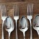 Series of 6 cutlery silver metal North Star