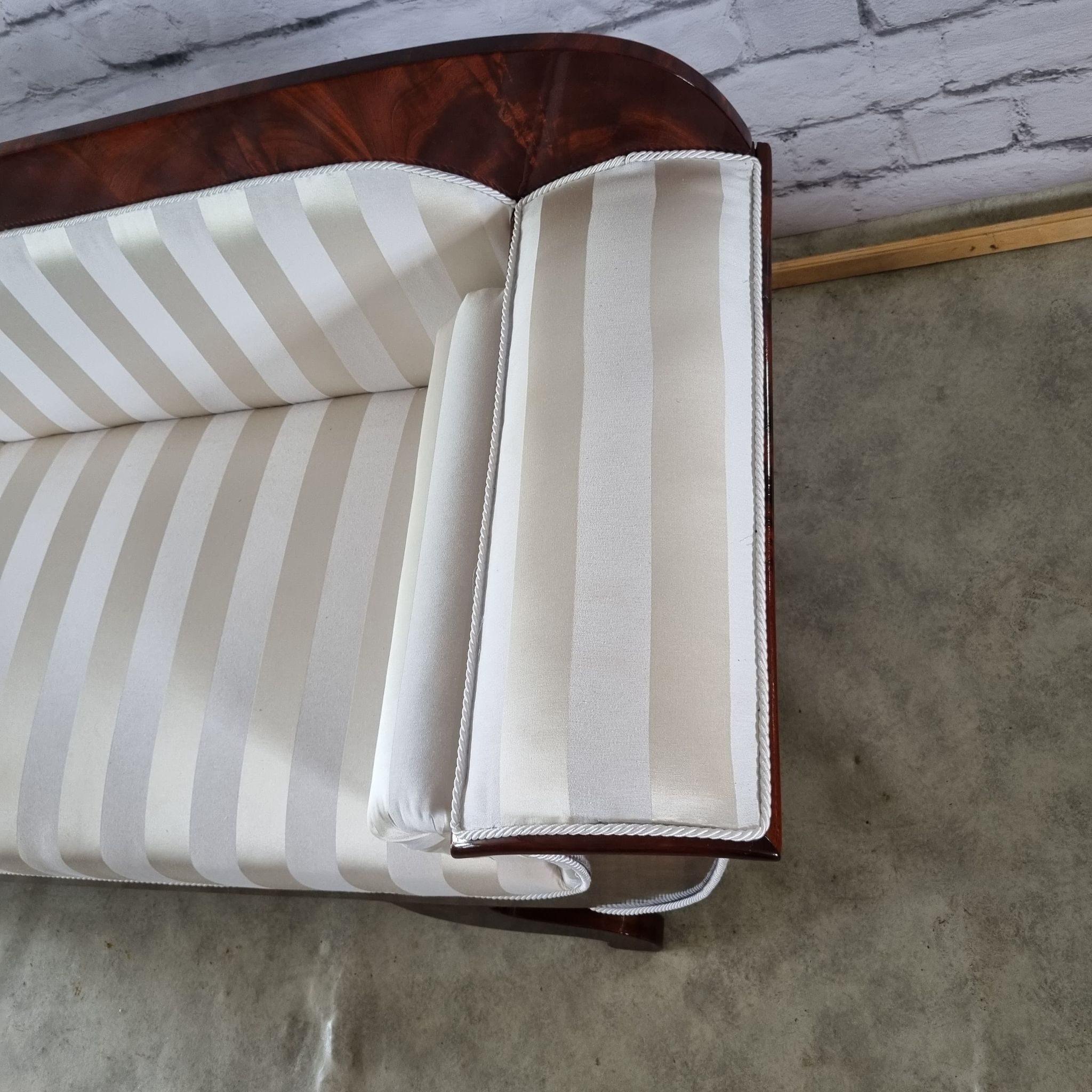 Biedermeier french sofa restored, reupholstered