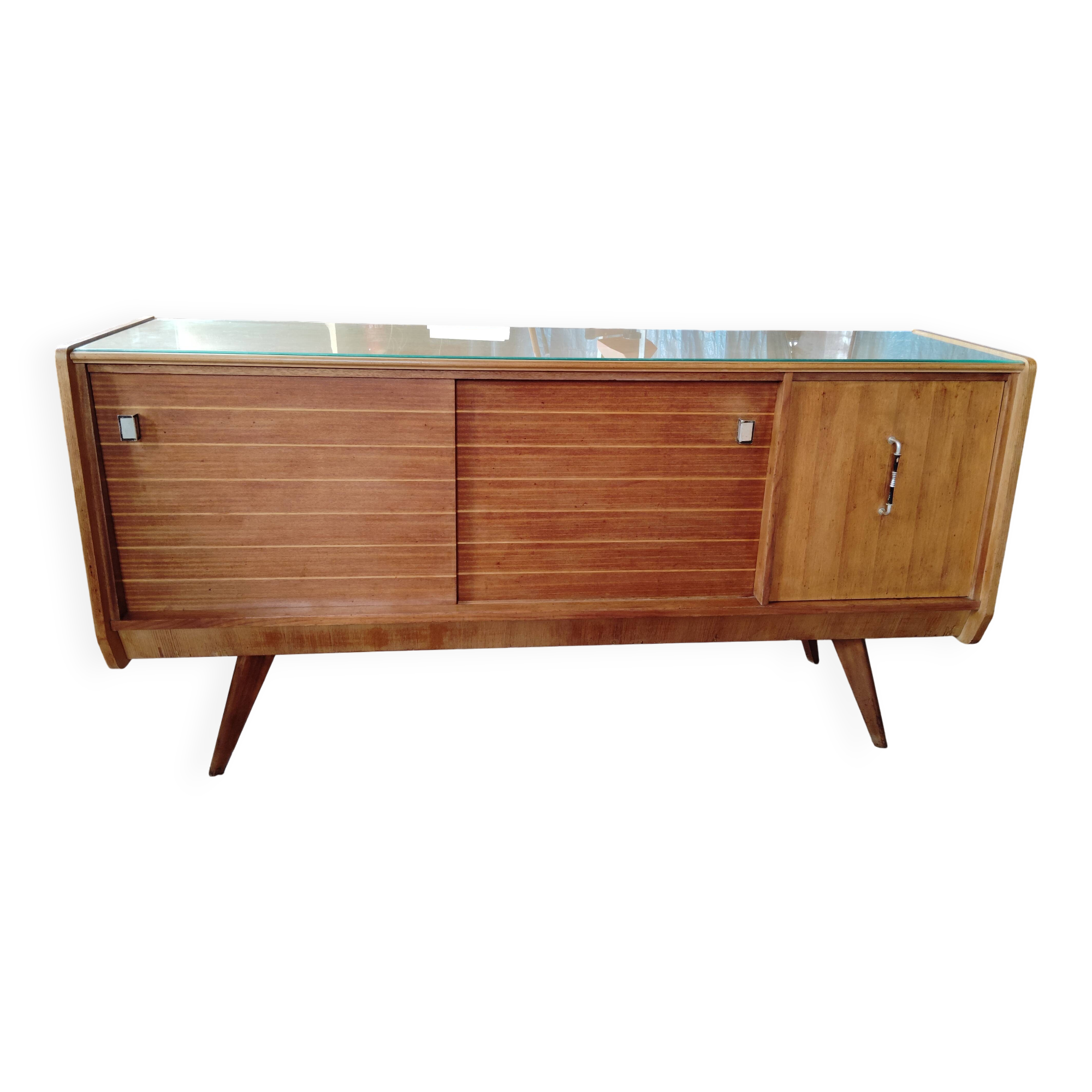 Vintage sideboard with compass legs