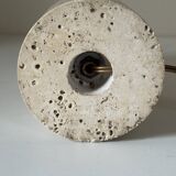 Vintage travertine lamp design 60s 70s