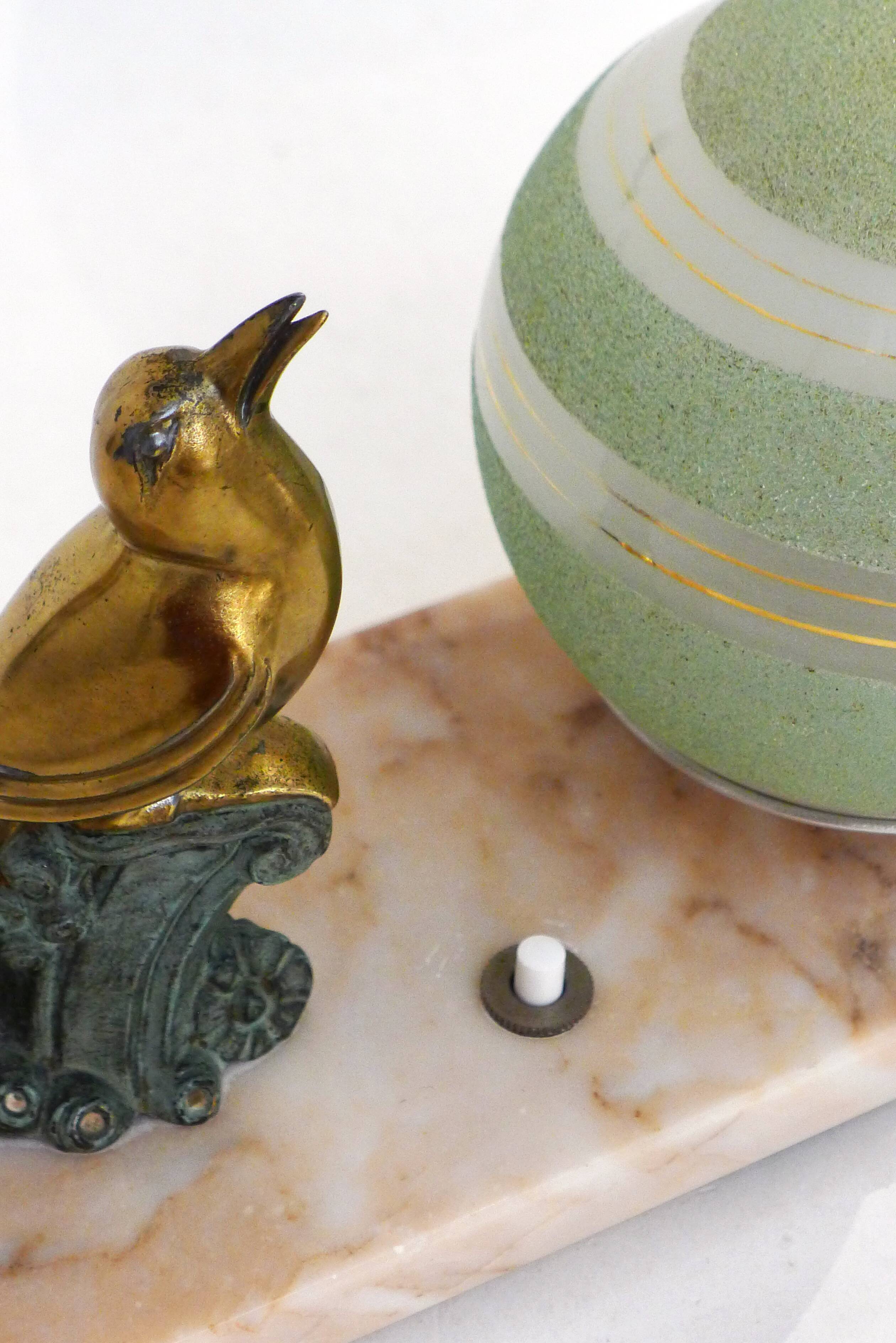 Art Deco night light lamp