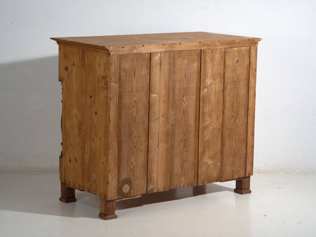 Antique solid pine chest of drawers – European rustic chest of drawers – circa 1900