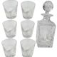 Service à whisky Saint-Louis modèle Manhattan Carafe et 6 gobelets cristal