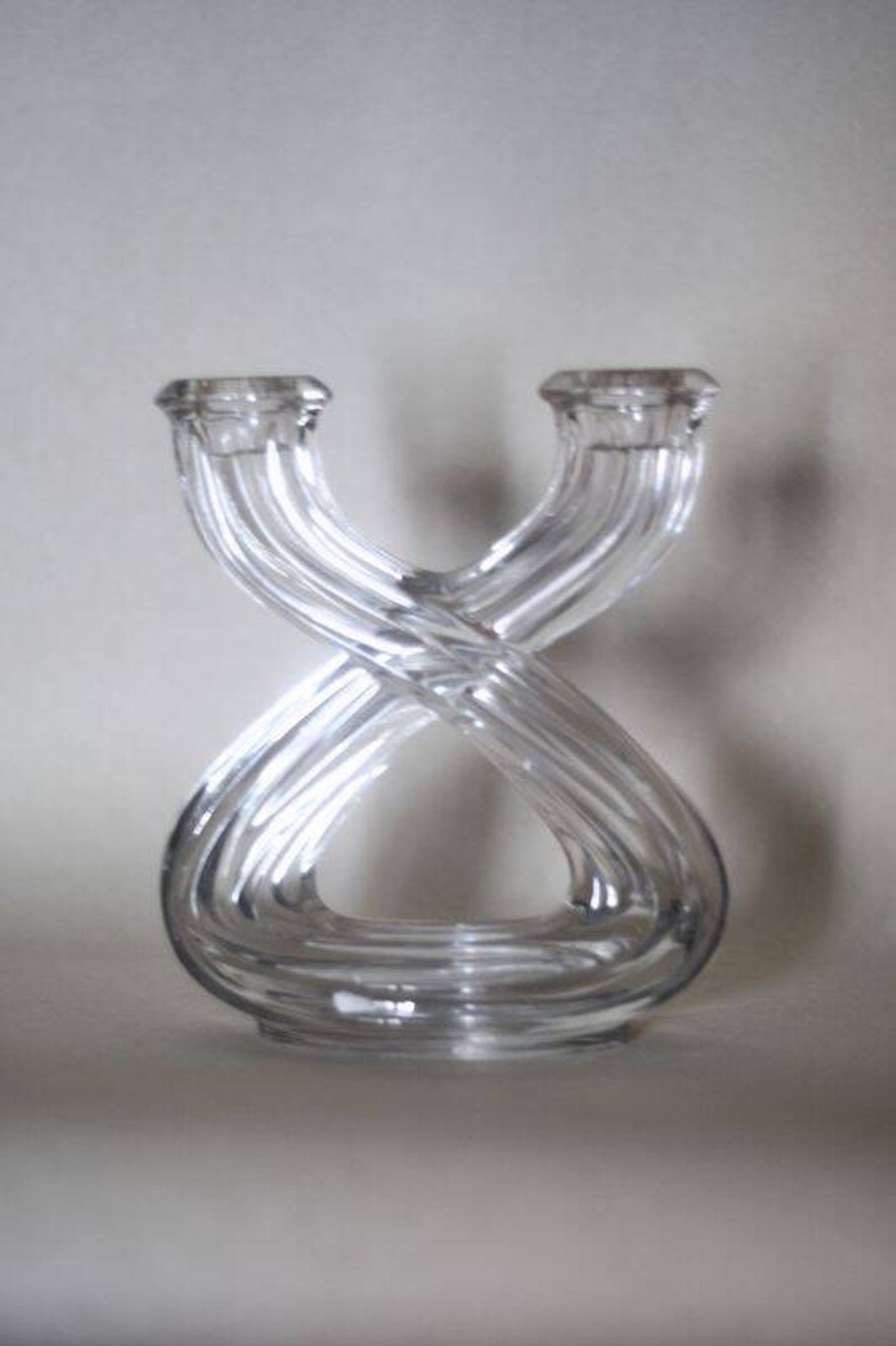 Bougeoir en cristal de Vannes