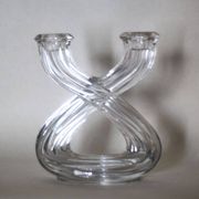 Bougeoir en cristal de Vannes