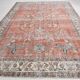 8x12 Persian Red & Blue Floral Persian Rug, Rugs For Living Room, 260x366Cm