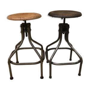 lot de 2 tabourets en