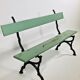 Former cast-iron garden bench, France