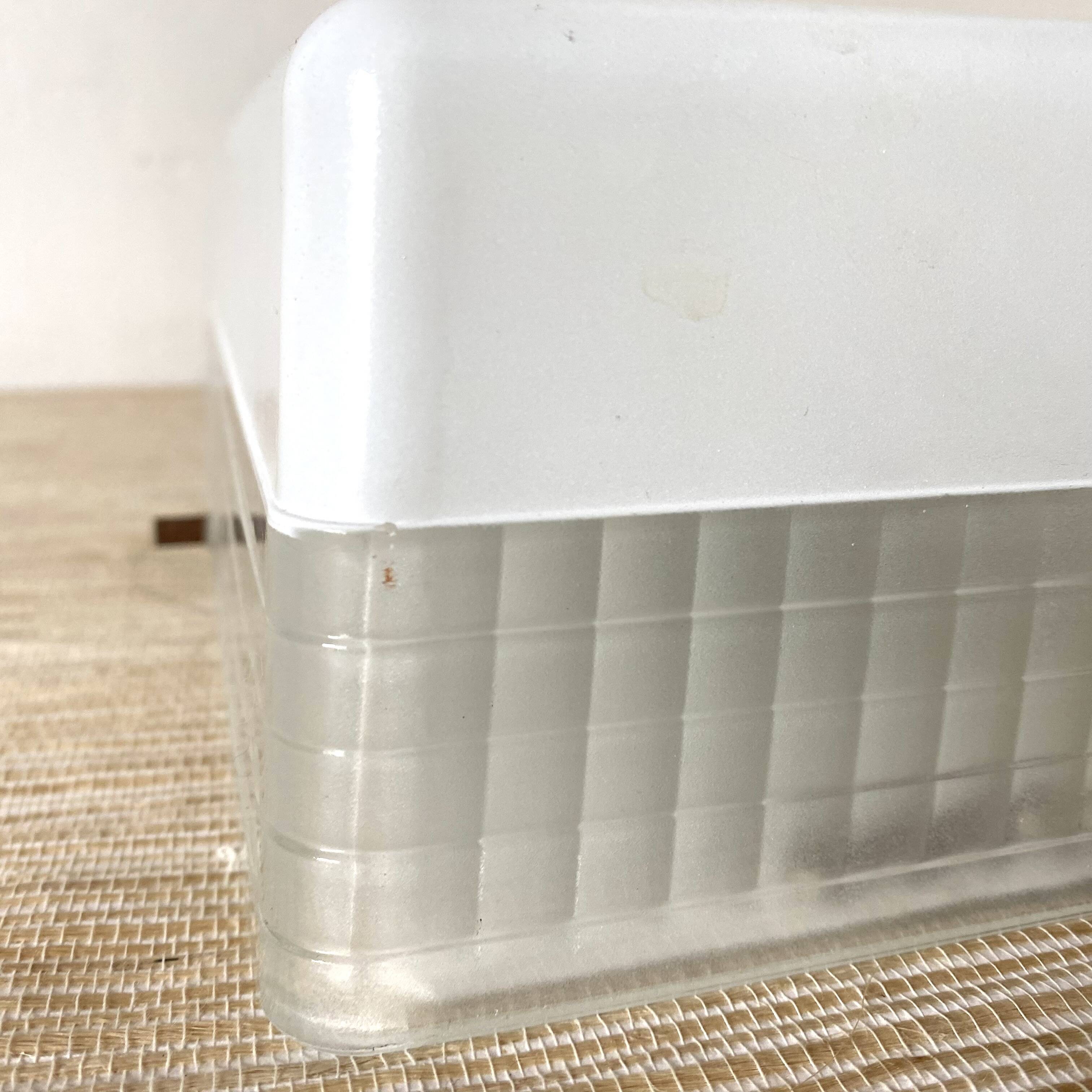 Square holophane ceiling light, industrial style, 1960s