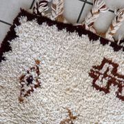 Tapis vintage berbère marocain fait main – 74 x 136 cm - 1c1004