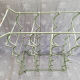 Metal bottle holder Céladon green