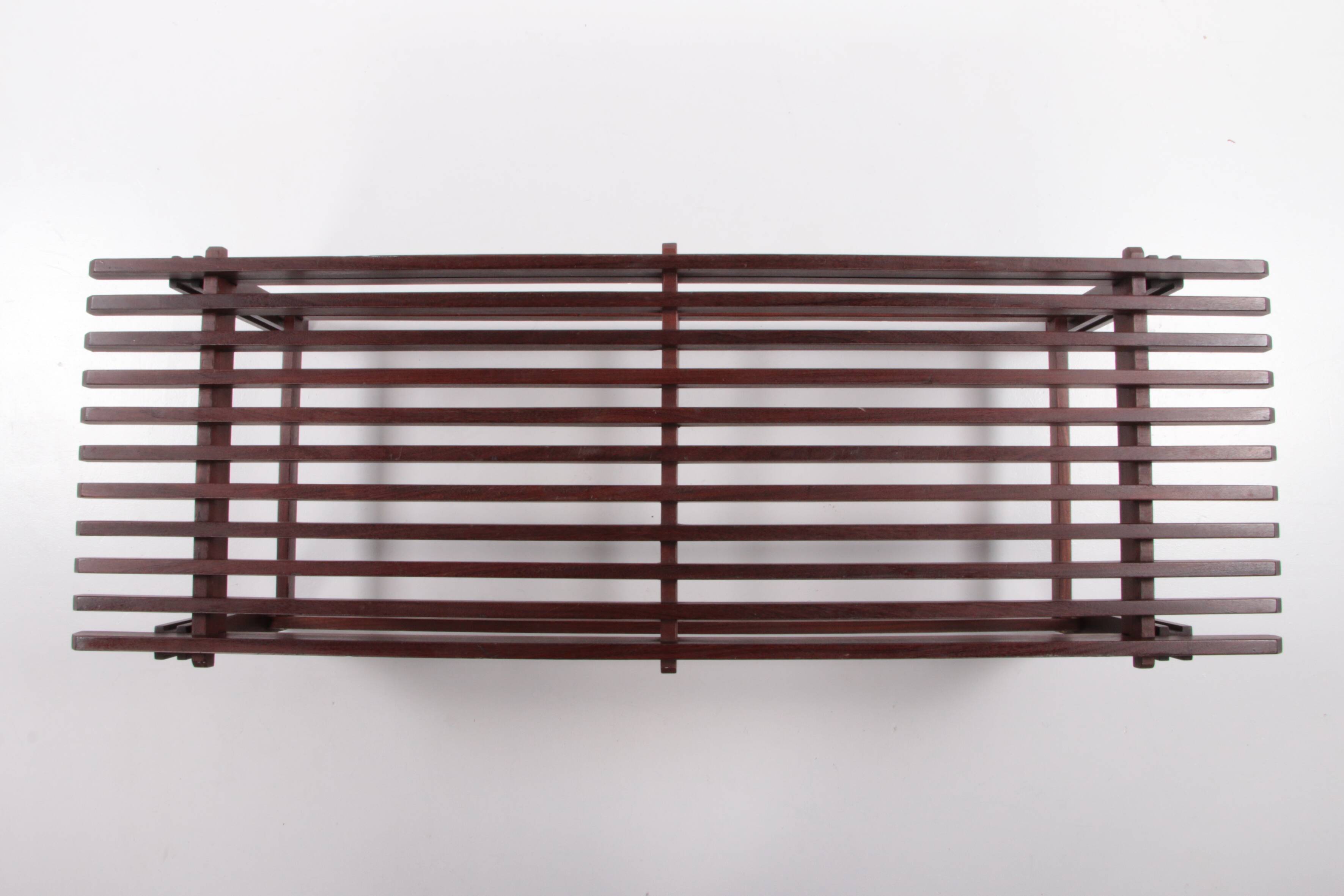 Vintage Wooden Bench, Italian Design 1960
