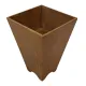 Vintage wooden planter with a minimalist, geometric design