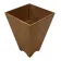 Vintage wooden planter with a minimalist, geometric design