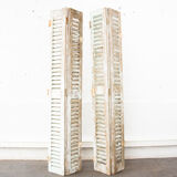 Pair of shutters louvered
