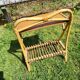 Bamboo and rattan bedside table