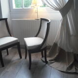 2 Trimmed armchairs