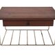 Vintage Floating Wall Shelf With Drawer, Teak String Rack 60's Design