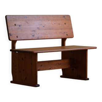 Modern Mid-Century Pine Bench, Made by a Swedish Cabinetmaker in the 1970s