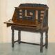 Bureau chinois sculpté à la main vers 1940 avec fauteuil assorti