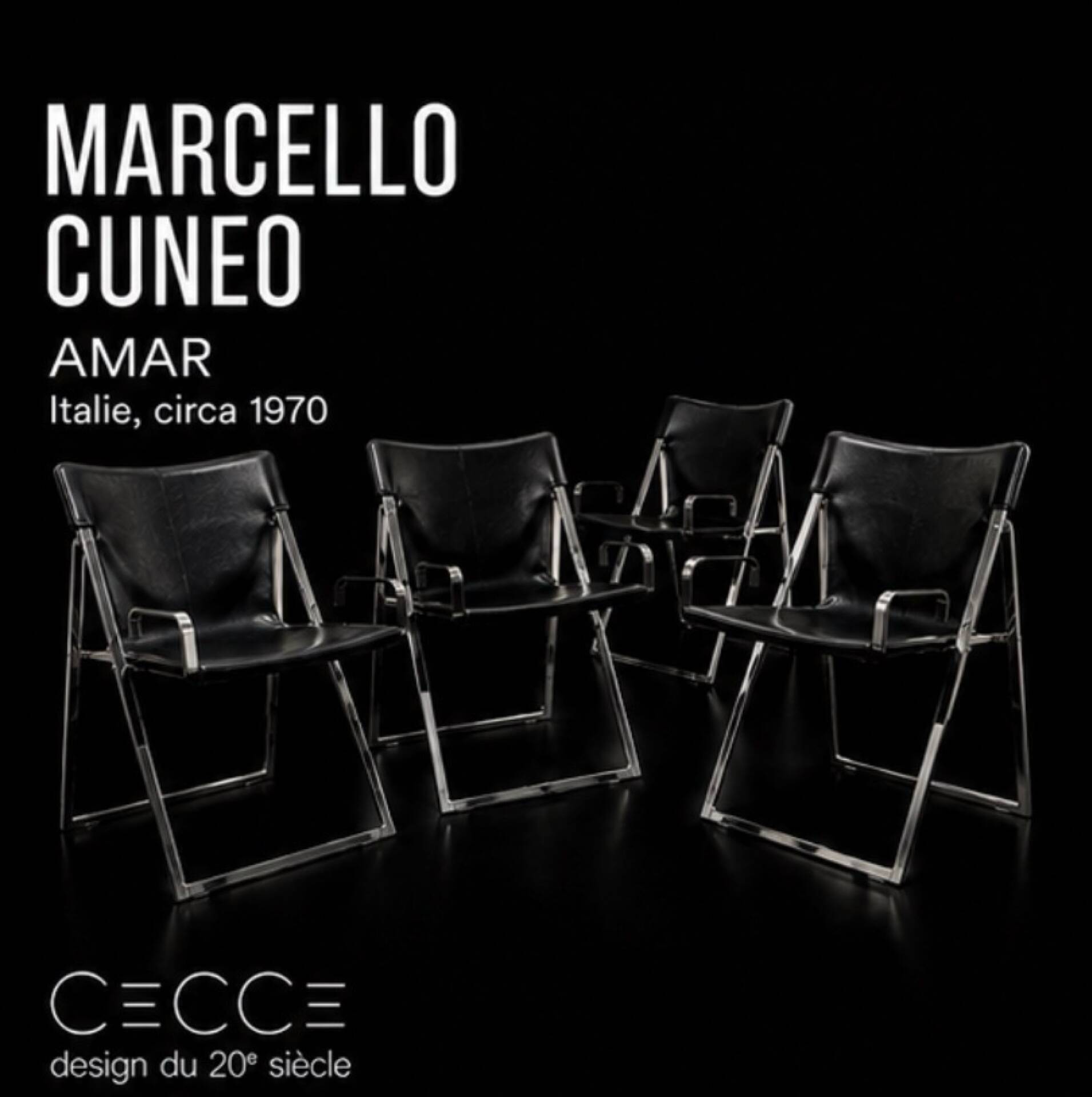 Chairs Amar, Marcello Cuneo, Italy, circa 1970