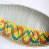 Dish or large grey pocket empty in the Scandinavian style of Jean Austruy in Vallauris