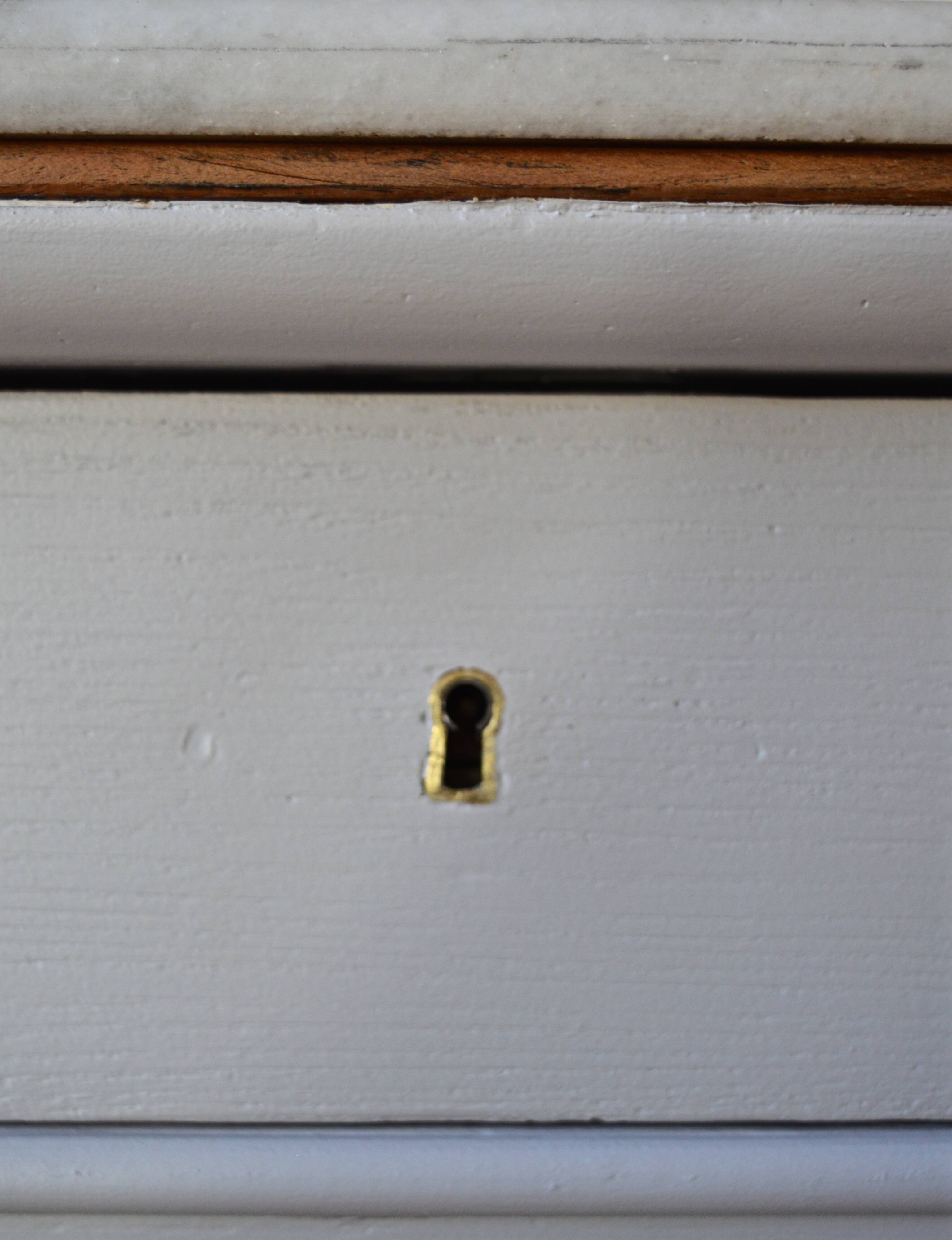 Marble chest of drawers