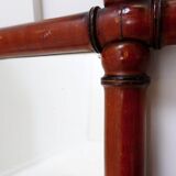 Mid-Century Large Faux Bamboo Wall Mirror