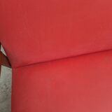 Vintage 1950s children's sofa and two armchairs with compass feet
