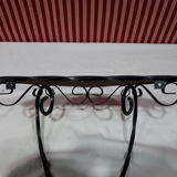 Twisted wrought iron console - 50s